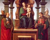 彼得罗贝鲁吉诺 - The Virgin and Child with Saints
